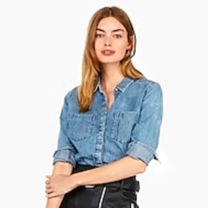 Express Women’s Chambray Button Down